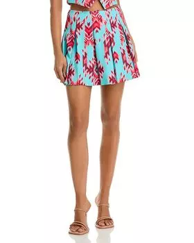 Танья плиссированная мини-юбка L'AGENCE, мультиколор