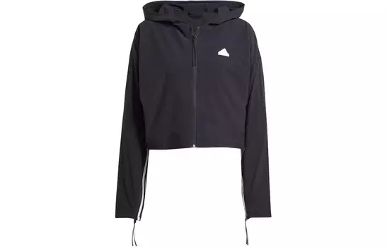 Танцевальная куртка женская черная Adidas