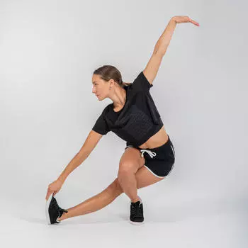 Танцевальные шорты Urban Dance с завышенной талией женские черные STAREVER, черный