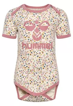 Танцевальный купальник KAREN AOP S/S Hummel, цвет turtledove