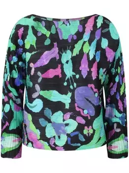 Танец с новыми друзьями топ Pleats Please Issey Miyake, зеленый