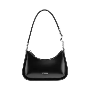 Tanita West Женская сумка на одно плечо из коровьей кожи, цвет: черный/серебристый/вулканический серый