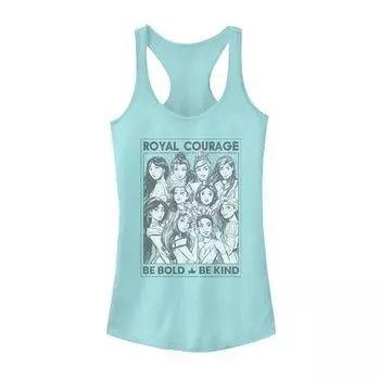 Танк группы принцесс Диснея для юниоров «Royal Courage Be Bold Be Kind» Licensed Character