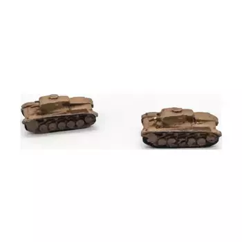 Танк II F #4, WWII Micro Armour - Germany - Loose Miniatures (1:285)