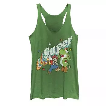 Танк Nintendo Super Mario Yoshi Rainbow 3D Star для юниоров с графическим изображением звезды Licensed Character