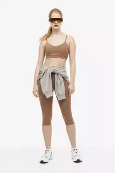 Танкетка на танкетке с завышенной талией 3/4 H&M, коричневый
