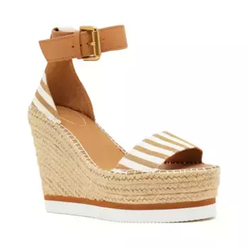 Танкетка с добавлением кожи See by Chlo, коричневый