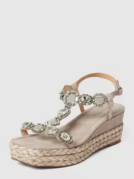 Танкетки с отделкой декоративным камнем ALMA EN PENA, серо-коричневый