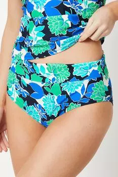 Танкини Bold Bloom с закручивающейся передней частью и контролем живота Debenhams, мультиколор