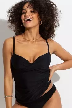 Танкини на косточках Free Spirit Pour Moi, черный