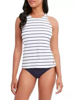 Танкини Nautica полосатые, белый