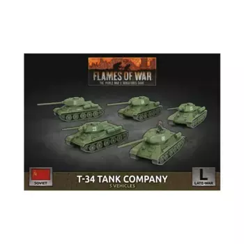 Танковая рота Т-34, Flames of War - WWII - Soviet - Tanks (4th Edition)