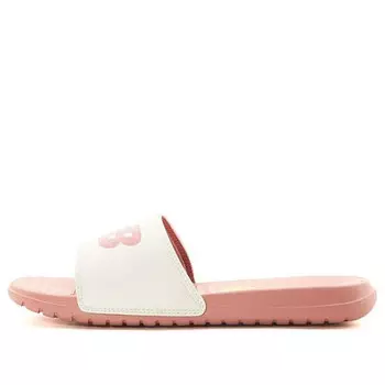 Тапочки 130 fashion colorblock casual sports slippers pink white New Balance, белый