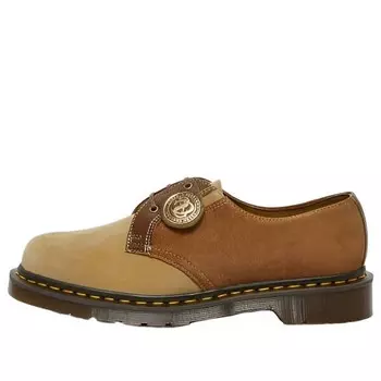 Тапочки 1461 made in england suede oxford leather shoes 'brown' Dr. Martens, коричневый