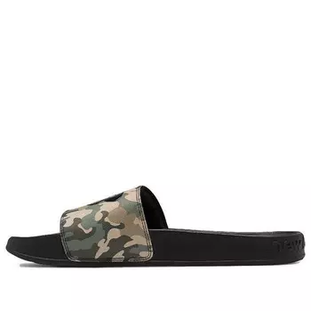 Тапочки 200 slides 'green camo' New Balance, камуфляж