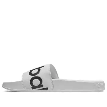 Тапочки 200 slides 'white black' New Balance, черный