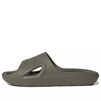 Тапочки adicane slide 'olive strata' Adidas, зеленый
