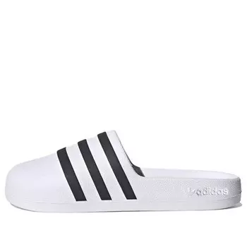 Тапочки adifom adilette slide 'white black' Adidas, белый