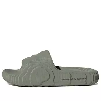 Тапочки adilette 22 слайда Adidas, зеленый
