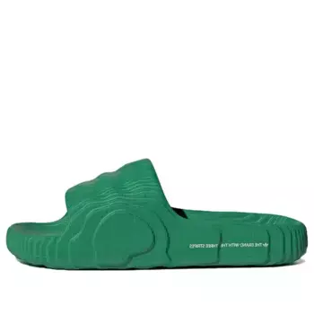 Тапочки adilette 22 слайда Adidas, зеленый