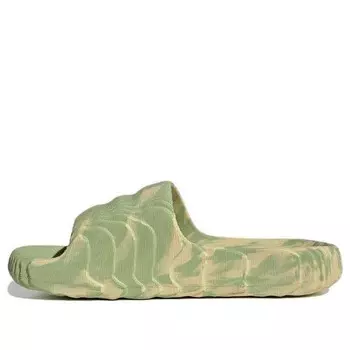 Тапочки adilette 22 slides 'magic lime desert sand' Adidas, зеленый