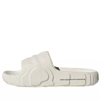 Тапочки adilette 22 slides 'off white' Adidas, белый