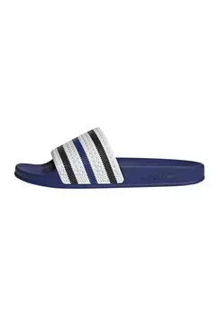 Тапочки ADILETTE adidas Originals, ftwr белый основной черный ярко-синий