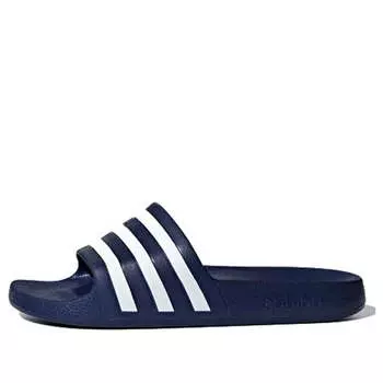 Тапочки adilette aqua 'dark blue' Adidas, синий
