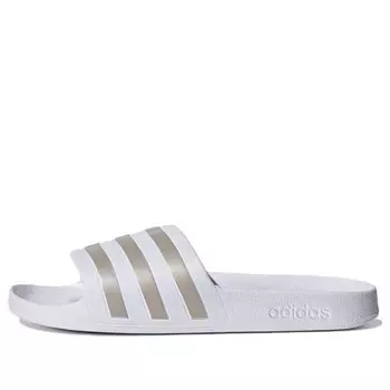 Тапочки adilette aqua slides 'cloud white' Adidas, белый