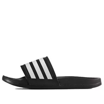 Тапочки adilette 'black white' Adidas, черный