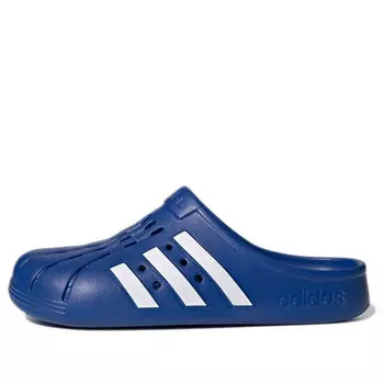 Тапочки adilette clog 'royal blue' Adidas, синий