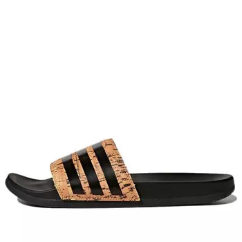 Тапочки adilette cloudfoam plus пробковые тапочки Adidas, черный