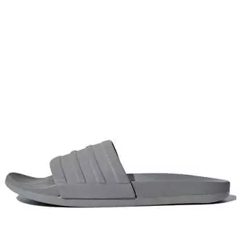 Тапочки adilette cloundfoam plus 'grey' Adidas, серый