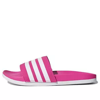 Тапочки adilette comfort 'rose red white' Adidas, красный