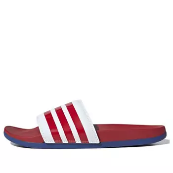 Тапочки adilette comfort 'scarlet' Adidas, белый