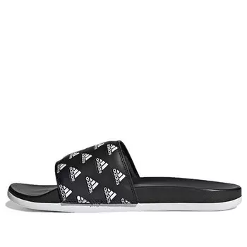 Тапочки adilette comfort slide 'repeat logo - black' Adidas, черный