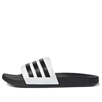 Тапочки adilette comfort slide 'white black' Adidas, черный