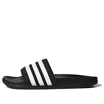 Тапочки adilette comfort slides 'core black white' Adidas, черный