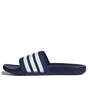 Тапочки adilette comfort slides 'dark blue white' Adidas, синий