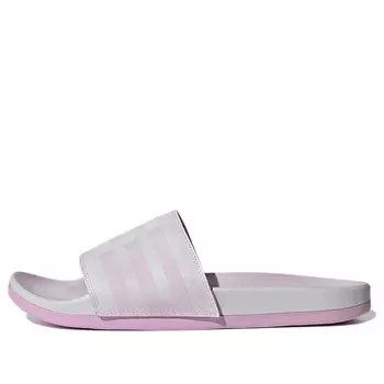 Тапочки adilette comfort slides 'grey clear lilac' Adidas, фиолетовый