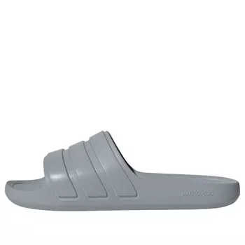 Тапочки adilette flow slides 'grey' Adidas, серебряный