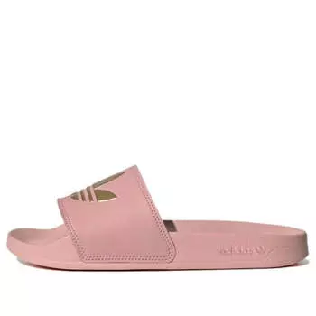 Тапочки adilette lite slide 'wonder mauve matte gold' Adidas, розовый