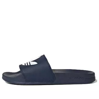 Тапочки adilette lite slides 'trefoil logo - collegiate navy' Adidas, синий