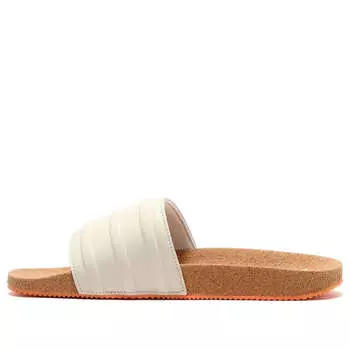 Тапочки adilette premium 'beige cork' Adidas, бежевый