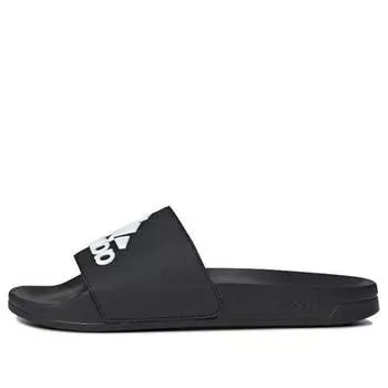 Тапочки adilette shower 'black' Adidas, черный