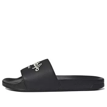 Тапочки adilette shower slide 'core black' Adidas, черный