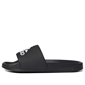 Тапочки adilette shower slide 'core black' Adidas, черный