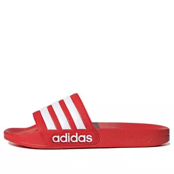 Тапочки adilette shower slide 'vivid red' Adidas, красный