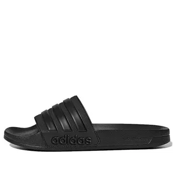 Тапочки adilette shower slides lightweight cozy casual black slippers Adidas, черный