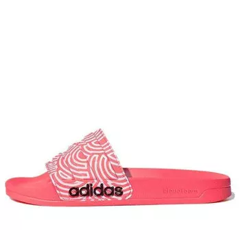 Тапочки adilette shower slipper pink/white Adidas, розовый